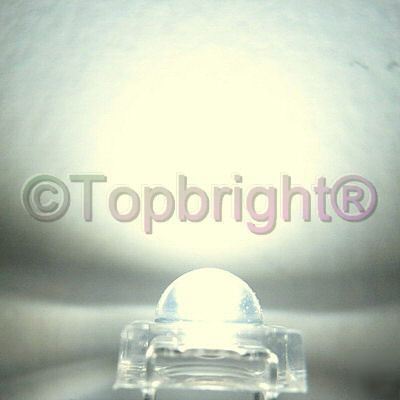 50PC 5MM 5-chips 0.5W white superflux led 100MA 50KMCD