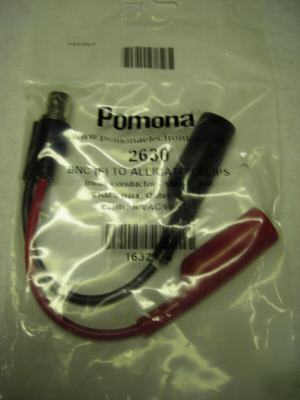 Pomona bnc female to alligator test clips 