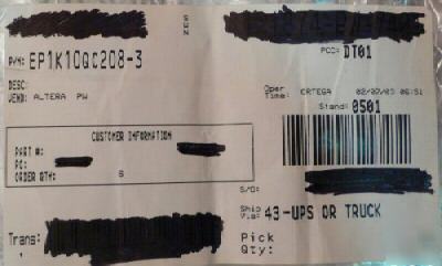 Altera 1K pld fpga original seal qty:6 EP1K10QC208