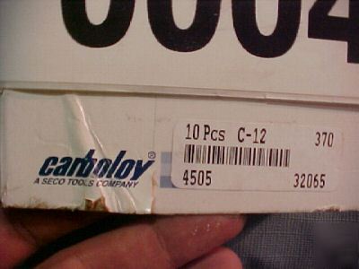 New carboloy 370 c-12 carbide c-style tool bit qt. 10 