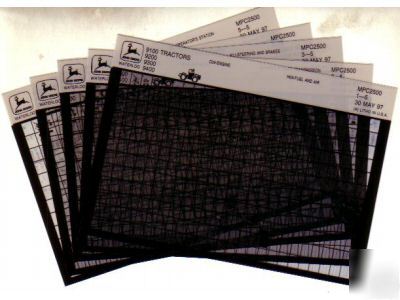 John deere 8100T 8200T tractor parts manual microfiche