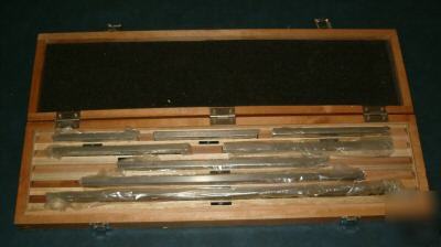 Large gage blocks, 8 pcs 5-20 inch, fowler 53-670-008
