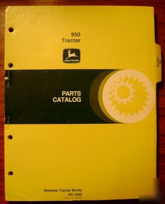 John deere 950 tractor parts catalog book manual jd